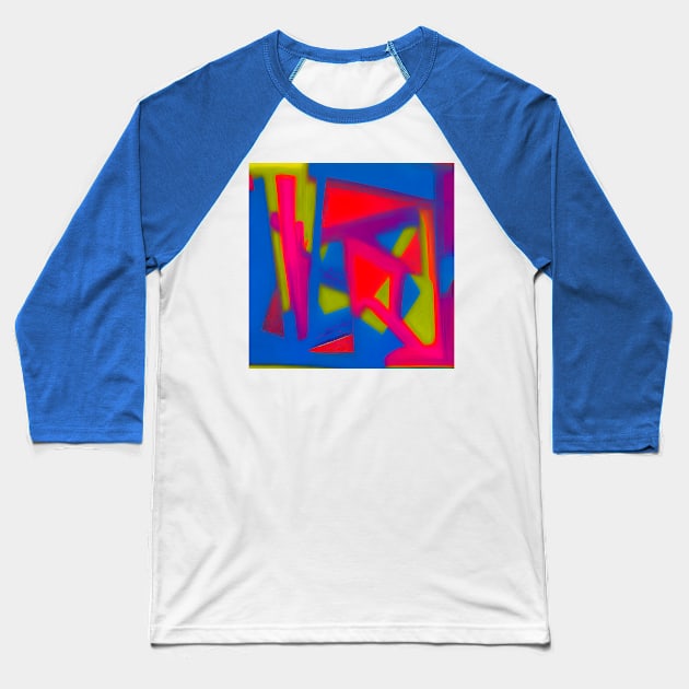 Smudgy Patchwork Baseball T-Shirt by g-a-z-e